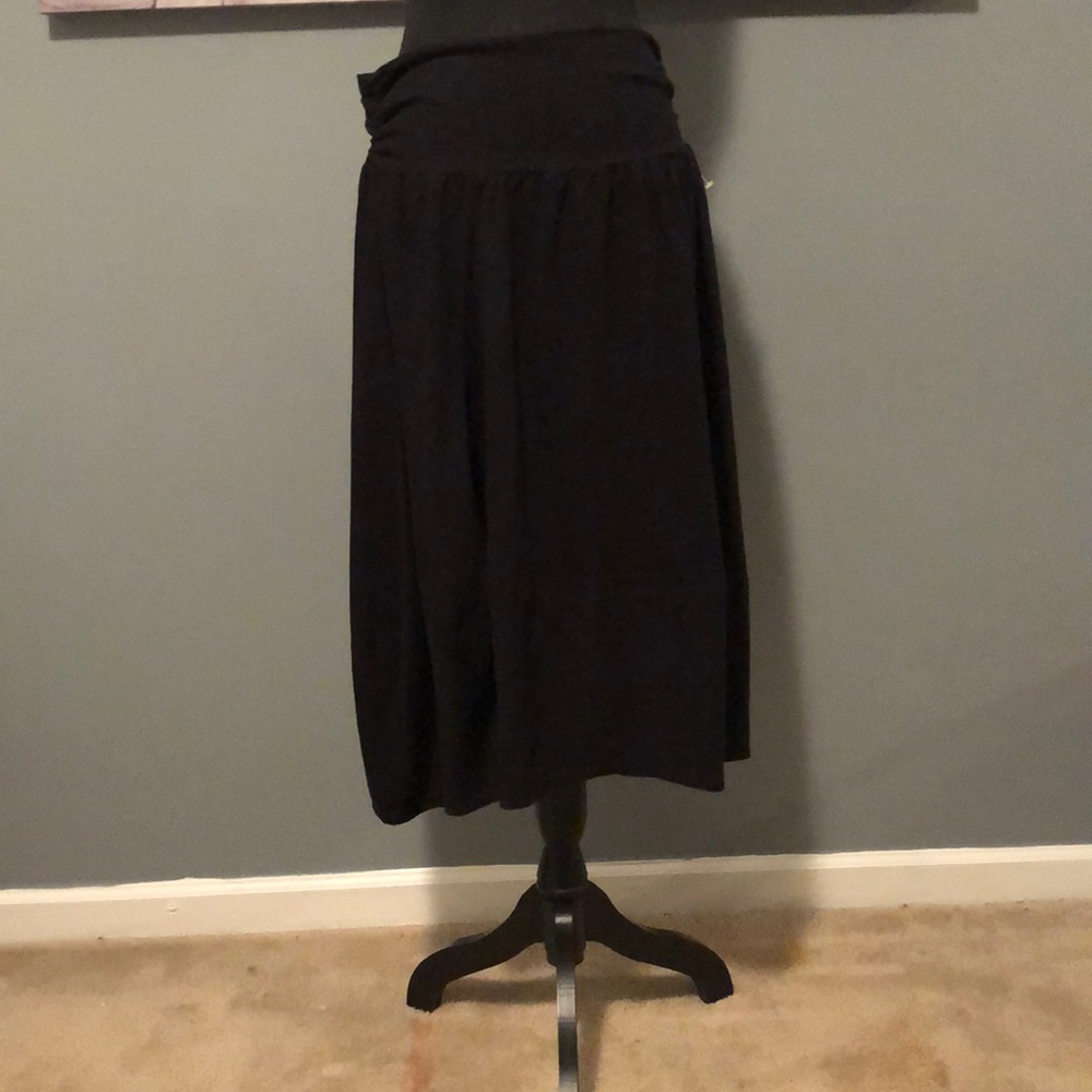 Black Tee Length Skirt